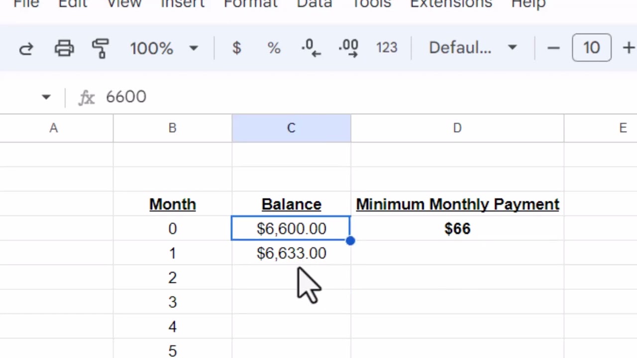 The math of Credit Card Minimum Monthly Payments!