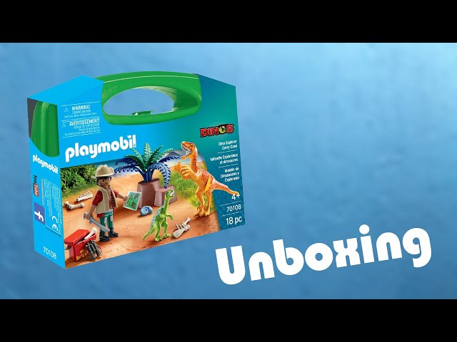 Vídeo relacionado con PLAYMOBIL Maletín Grande Dinosaurios y Explorador (70108)