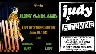 JUDY GARLAND Live At Storrowton Music Fair June 29, 1967 with Lorna &amp; Joe Luft Summer Of Love tour