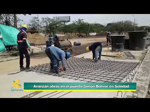 La Alcaldía de Soledad anunció que avanzan los trabajos en la oreja del puente Simón Bolívar