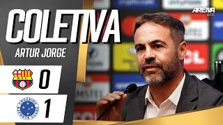 COLETIVA ARTUR JORGE | AO VIVO | Barcelona-EQU x Cruzeiro - Libertadores 2026