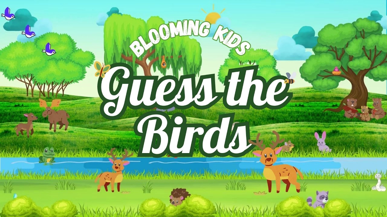 Guess the Birds Game for Kids 🐦  | Fun Bird Quiz | Blooming Kids