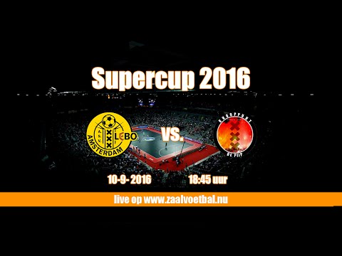 Zaalvoetbal wedstrijd ASV Lebo - 't Knooppunt Supercup 10 september 2016