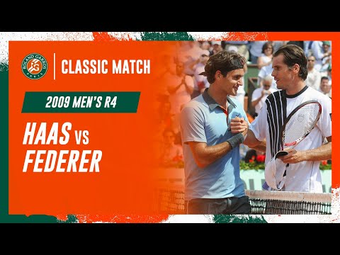 Federer vs Haas 2009 Men's round 4 | Roland-Garros Classic Match