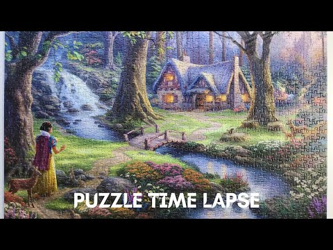 Disney Snow White by Thomas Kinkade Puzzle Time Lapse 1000 Pieces (Oddly Satisfying)