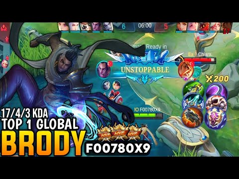 Brody New King Perfect Gold Lane Carry [ Top Global Brody ] By F00780X9 - Mobile legends