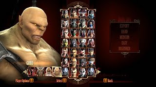 #1127 Mortal Kombat 9 (Steam) Bosses (3/7): Goro playthrough.