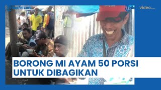Berhati Mulia, Wanita Ini Borong 50 Porsi Mi Ayam Gerobak untuk Dibagikan ke Orang-orang Sekitar