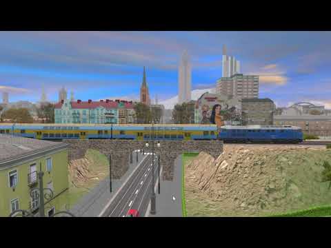 (Trainz TANE) Arisbergia: Arisberg - Kreatov City Tram line 2 cab ride