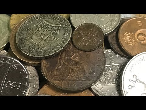 SILVER & GORGEOUS 1800s COPPER in World Coin Unboxing - Bag #22