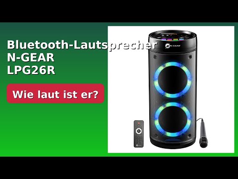 BEWERTUNG (2025): Bluetooth-Lautsprecher N-GEAR LPG26R. WESENTLICHE Einzelheiten