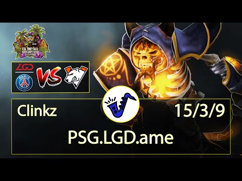 Clinkz Dota 2 - ame - 15/3/9 - Safe Lane / Pos 1 - PSG.LGD VS Virtus.Pro - ESL One Fall 2021