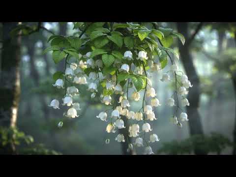 This Misty Forest Flower Scene Will Instantly Calm Your Mind  4K #garden #viral