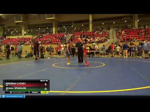 88-93 Lbs Round 2 - KiMorah Cathey, OK Vs Reana Spangler, KS 54a1
