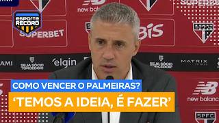 Por que o São Paulo não ganha do Palmeiras? Crespo fala de jejum de 11 jogos