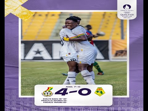 GHANA VS GUINEA HIGHLIGHTS | PARIS 2024 QUALIFIER |