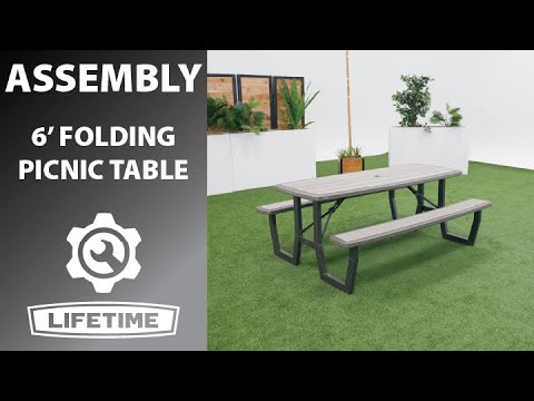 Lifetime 6' Folding Picnic Table | Lifetime Assembly