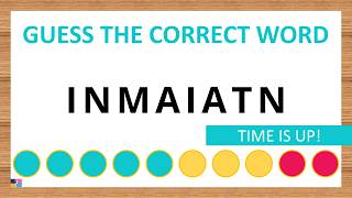 Guess the Correct Word! Unscramble in Record Time! 8 Letters | Agent Quiz