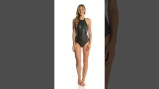 Download lagu Level Six 1.2mm Neoprene Rogue High Neck One Piece Swimsuit | SwimOutlet.com mp3