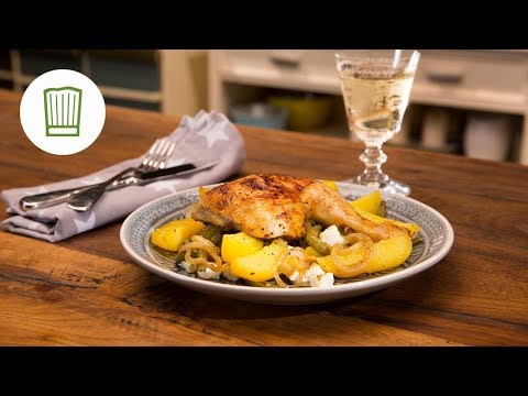 Griechische Hähnchenpfanne mit Gemüse und Feta | Chefkoch.de