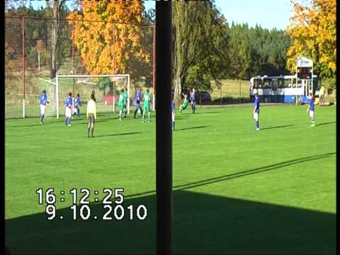 gól Davida Štěchy v utkání SK Jankov - Jindřichův Hradec (1:1).mpg