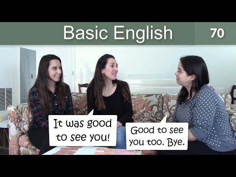 Lesson 70  Basic English with Jennifer  Saying Goodbye