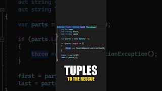 Solve Drawbacks Of Out Parameters With Tuples In C# #shorts