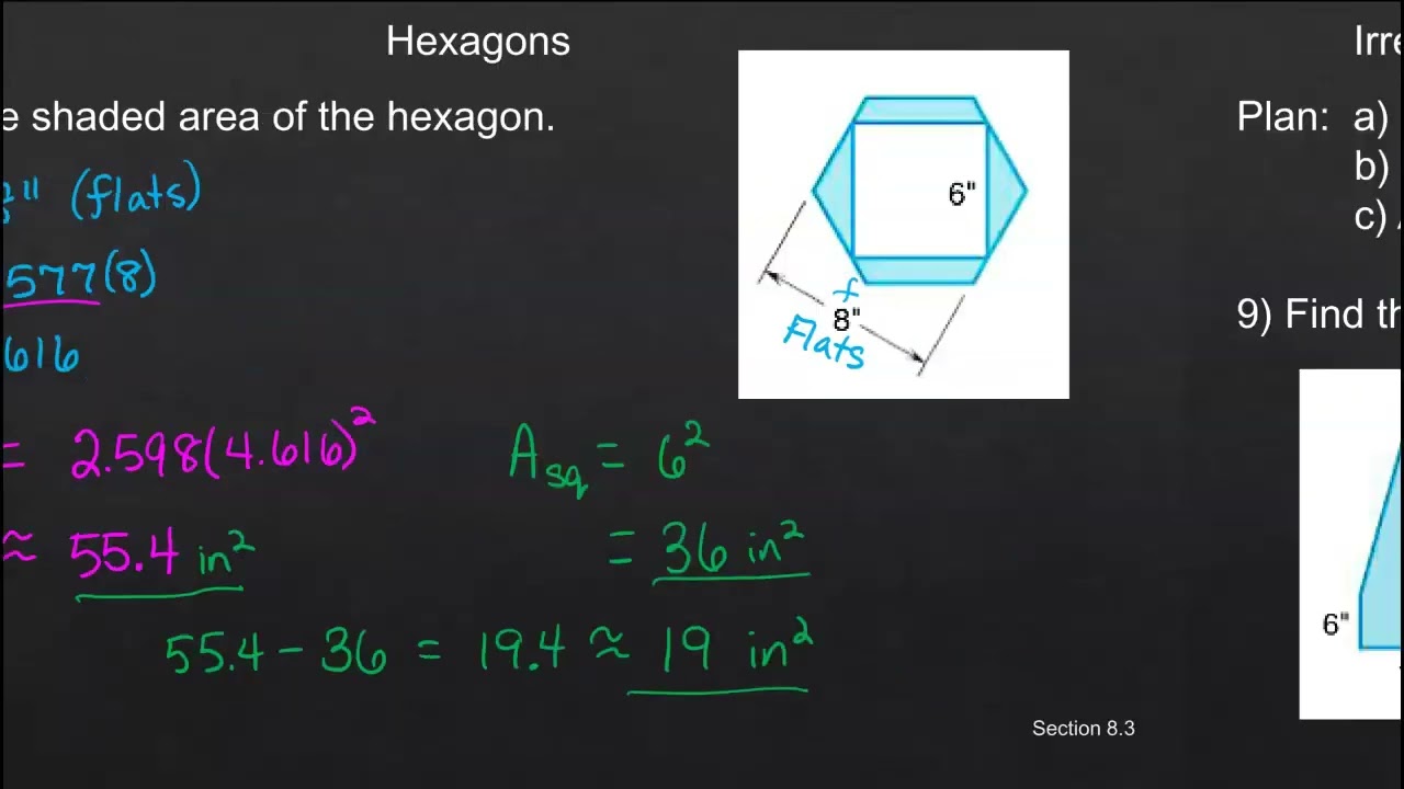 8.3: Hexagons and Irregular Polygons #2