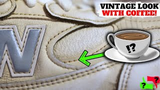 Custom New Balance 992: How To Give Sneakers Aged Look w/ Coffee Dye!