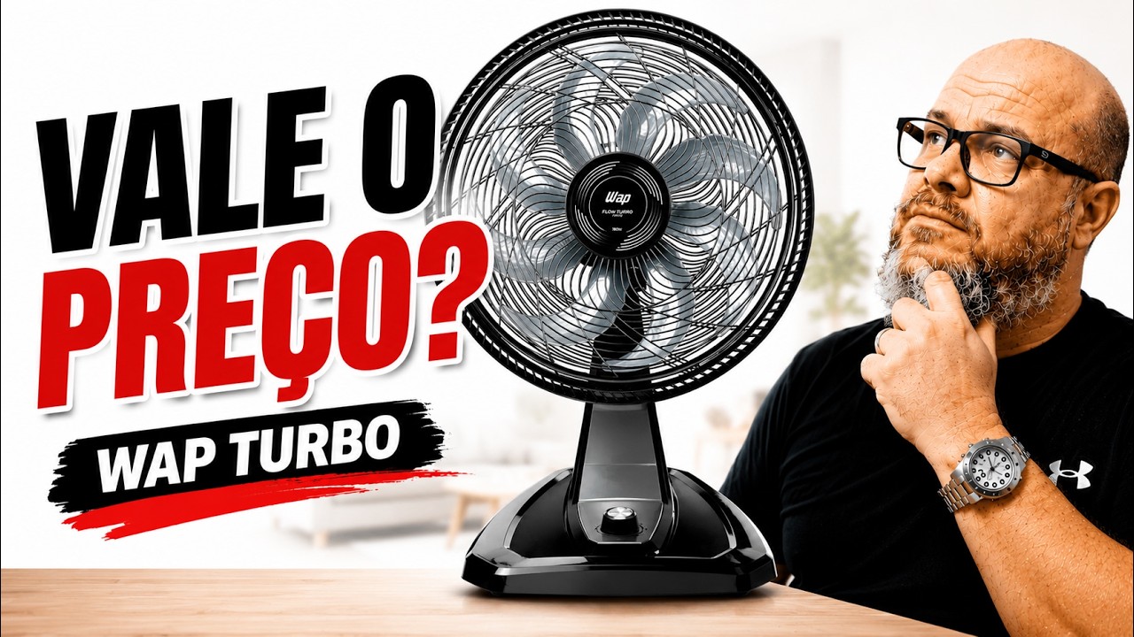 Miniatura da avaliação em vídeo de Ventilador WAP RAJADA PRO 60 135W Bivolt