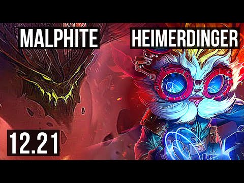 MALPHITE vs HEIMERDINGER (MID) | 4/0/12 | KR Diamond | 12.21