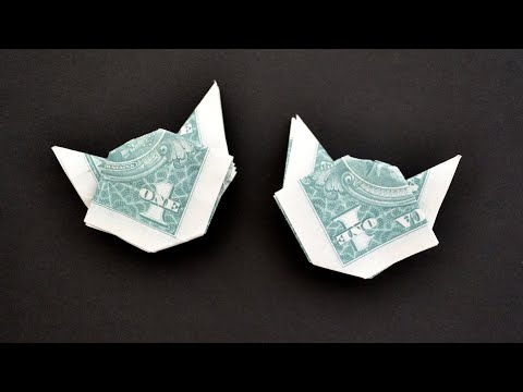My MONEY BOOKMARK "CAT" | Easy Dollar Origami | Tutorial DIY by NProkuda