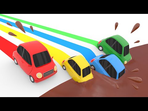 Learn Colors with Cars 🚗 3D | Kids Cartoon | Color Songs + Games | Lotty Friends
