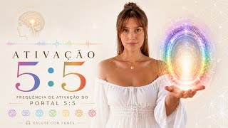 🫆Ativação do Portal 5:5 • Frequência Quântica de Expansão • 888Hz + PNL 30% audível 