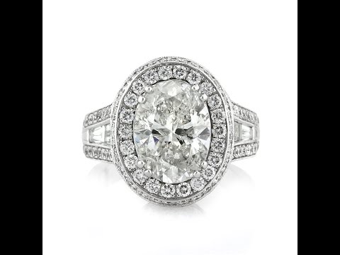 Mark Broumand - 5.72ct Oval Cut Diamond Engagement Ring