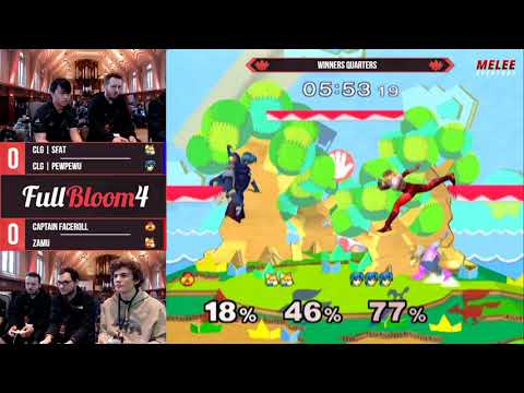 Full Bloom 4 - SFAT & PewPewU vs. Captain Faceroll & Zamu - Winners Quarters - SSBM