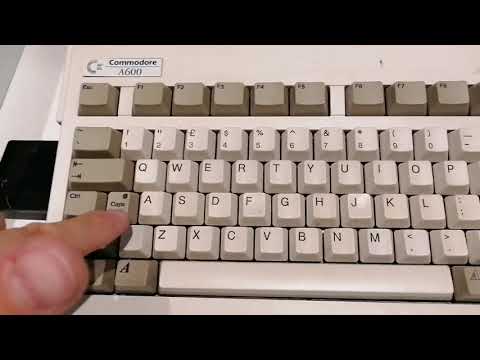 Amiga A600 video strip down and upgrade video, ROM chip, fast ram, whdloader.