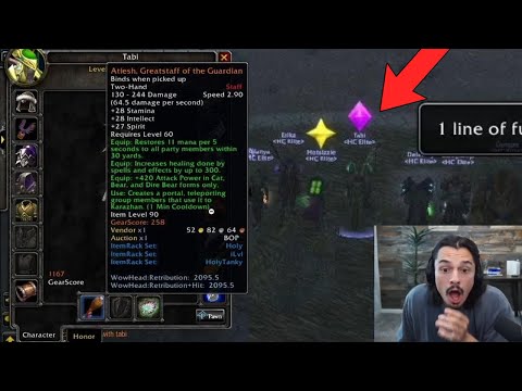 WORLD FIRST Atiesh LEGENDARY Staff on HARDCORE CLASSIC