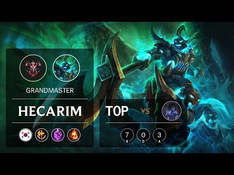 Hecarim Top vs Sylas - KR Grandmaster Patch 9.10