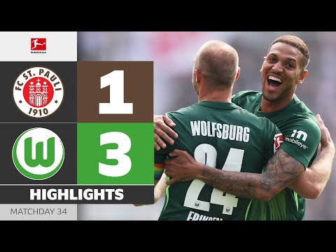 FC Sankt Pauli Hamburg 1-3 VFL Verein für Leibesübungen Wolfsburg