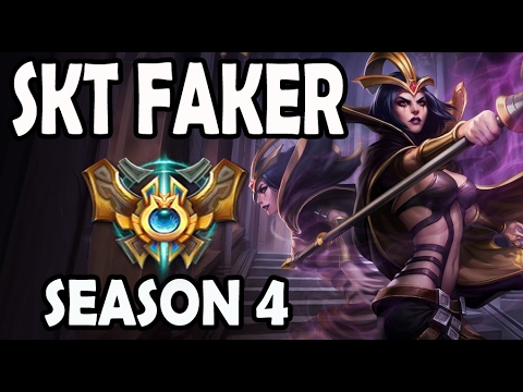 SKT T1 Faker Leblanc vs Ahri MID Ranked Challenger Korea