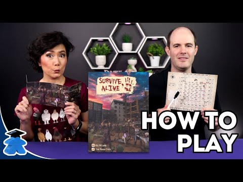 Survive Alive - How to play. Draw and write Zombie apocalyse resources management