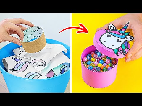 🌈 RECYCLE DIY SCHOOL SUPPLIES ♻️ Fun Craft Ideas ✂️