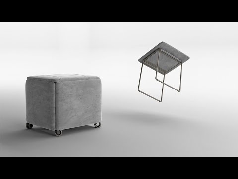 CUBIX - Transformable Pouf - Pouf Trasformabile by Ozzio Italia