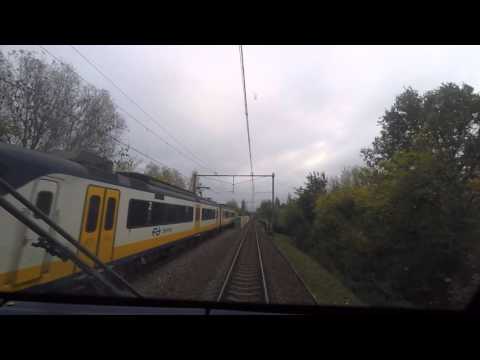 A train driver's view: Rotterdam CS - Uitgeest, SLT, 07-Nov-2015.