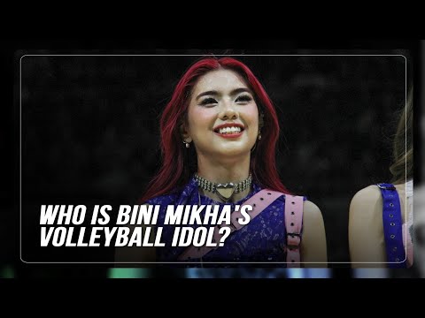 Who is BINI Mikha's volleyball idol?