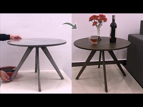 Great Creative Idea - How To Make a Coffee Table With Cement At Home - Cement Craft Idaes