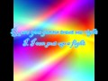 Avril Lavigne The Best Damn Thing Lyrics On Screen