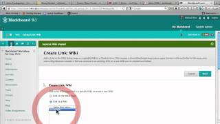 Blackboard 9 Wikis