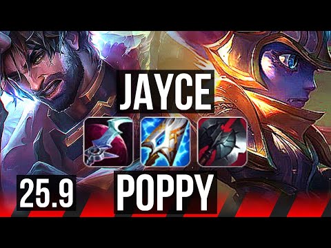 JAYCE vs POPPY (TOP) | Godlike | EUW Diamond | 25.9